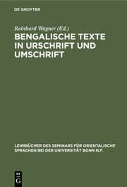 Cover von Bengalische Texte in Urschrift und Umschrift