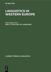 Cover von Linguistics in Western Europe