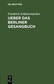 Cover von Ueber das Berliner Gesangbuch