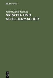 Cover von Spinoza und Schleiermacher