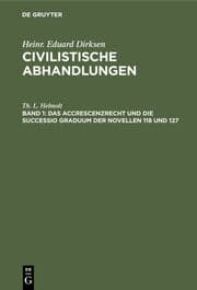 Cover von Das Accrescenzrecht und die successio graduum der Novellen 118 und 127