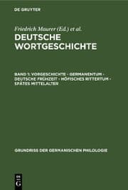 Cover von Vorgeschichte - Germanentum - Deutsche Frühzeit - Höfisches Rittertum - Spätes Mittelalter