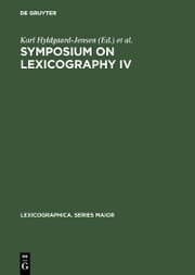 Cover von Symposium on Lexicography IV