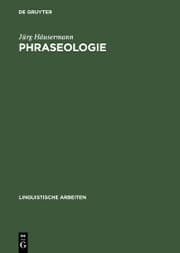 Cover von Phraseologie