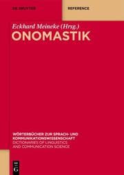 Cover von Onomastik