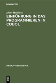 Cover von Einführung in das Programmieren in COBOL