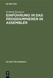 Cover von Einführung in das Programmieren in ASSEMBLER