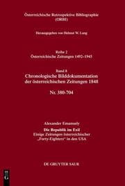 Cover von Chronologische Bilddokumentation der österreichischen Zeitungen 1848