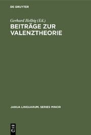Cover von Beiträge zur Valenztheorie