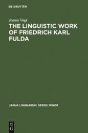 Cover von The linguistic work of Friedrich Karl Fulda