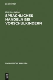Cover von Sprachliches Handeln bei Vorschulkindern