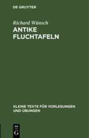 Cover von Antike Fluchtafeln