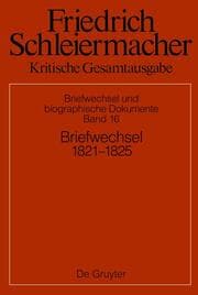 Cover von Briefwechsel 1821-1824