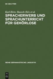 Cover von Spracherwerb und Sprachunterricht für Gehörlose