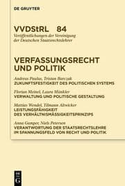Cover von Verfassungsrecht und Politik