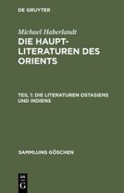 Cover von Die Literaturen Ostasiens und Indiens