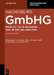 Cover von §§ 78-88; Anh. §§ 266,283-283d StGB
