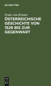Cover von Österreichische Geschichte von 1526 bis zur Gegenwart
