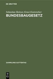 Cover von Bundesbaugesetz