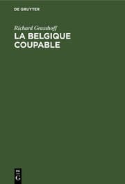 Cover von La Belgique coupable
