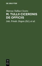 Cover von M. Tullii Ciceronis De Officiis