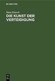 Cover von Die Kunst der Verteidigung