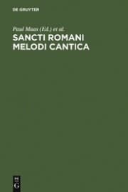 Cover von Sancti Romani melodi cantica
