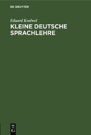 Cover von Kleine deutsche Sprachlehre