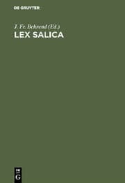 Cover von Lex Salica
