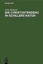 Cover von Die Christustendenz in Schillers Natur