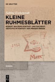 Cover von Kleine Ruhmesblätter