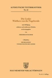 Cover von Die Lieder Walthers von der Vogelweide