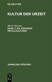 Cover von Die jüngeren Metallkulturen