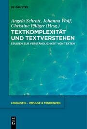 Cover von Textkomplexität und Textverstehen