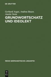 Cover von Grundwortschatz und Ideolekt