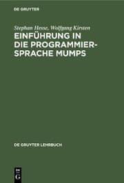 Cover von Einführung in die Programmiersprache MUMPS