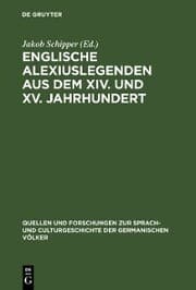 Cover von Englische Alexiuslegenden aus dem XIV. und XV. Jahrhundert