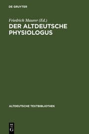 Cover von Der altdeutsche Physiologus