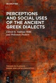 Cover von Perceptions and Social Uses of the Ancient Greek Dialects