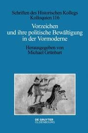 Cover von Vorzeichen und ihre politische Bewältigung in der Vormoderne