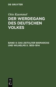 Cover von Das Zeitalter Bismarcks und Wilhelms II. 1855-1914