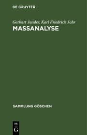 Cover von Maßanalyse