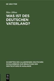 Cover von Was ist des Deutschen Vaterland?