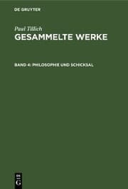 Cover von Philosophie und Schicksal