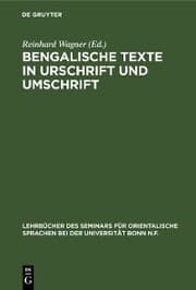 Cover von Bengalische Texte in Urschrift und Umschrift