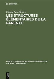Cover von Les structures élémentaires de la parenté