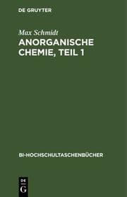 Cover von Anorganische Chemie, Teil 1