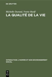 Cover von La qualité de la vie