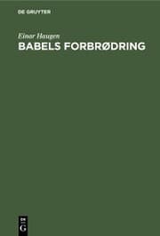 Cover von Babels forbrødring
