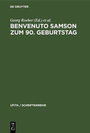 Cover von Benvenuto Samson zum 90. Geburtstag